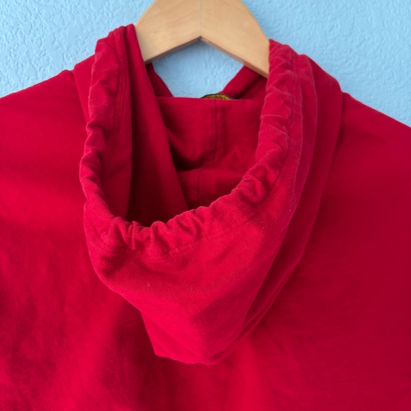 Vintage Polo Ralph Lauren Polo Alpine Ski Bear Y2K Red Long Sleeve Hood - Picture 6 of 12